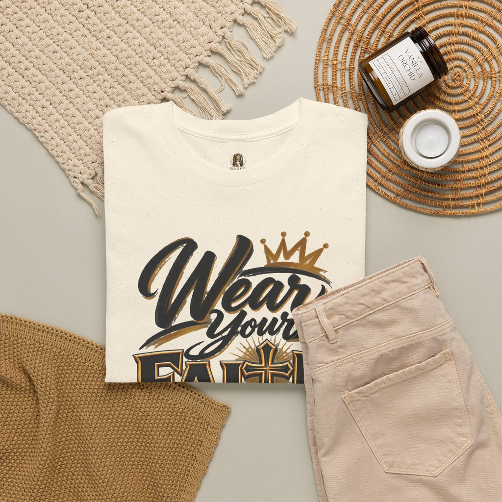 "Wear Your Faith Like A Badge of Honor" V.2 - T-Shirt