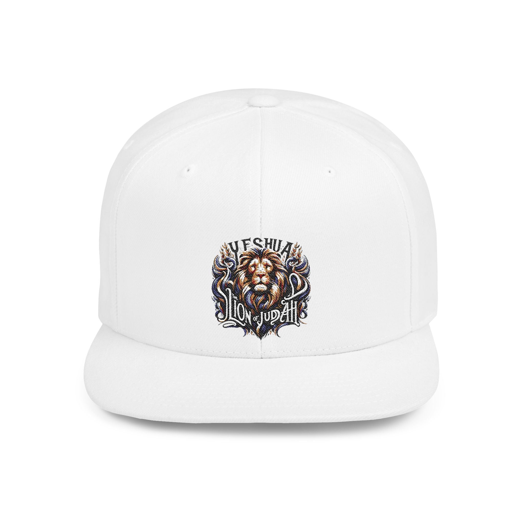 Yeshua Lion Graphic Snapback Hat — 'Loyalty' Flat Bill Cap