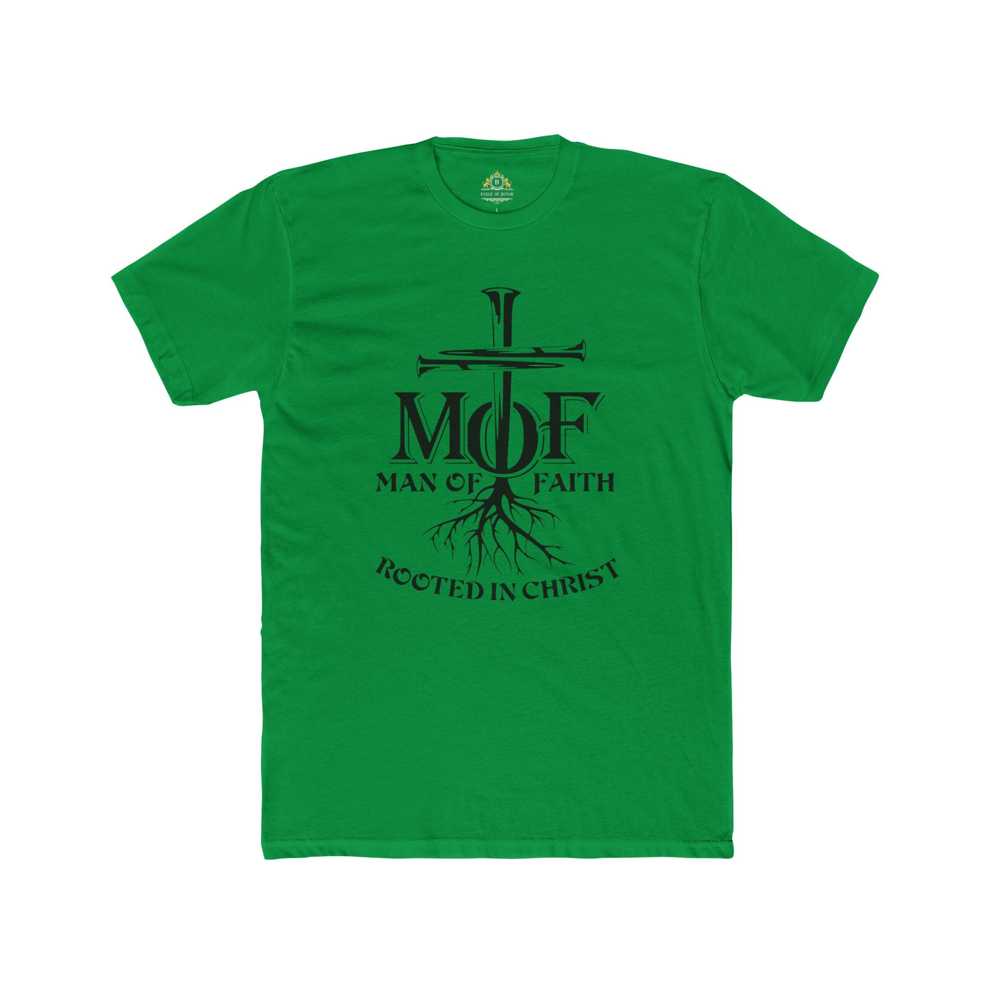 Man of Faith Tee — 'Rooted in Christ' Christian T‑Shirt