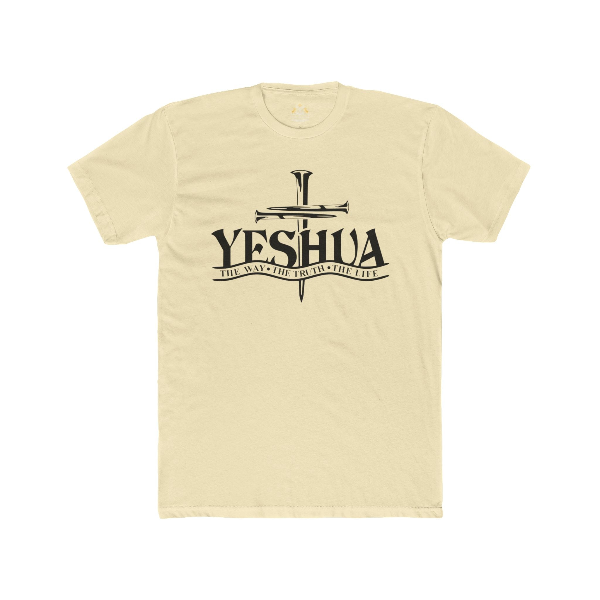 Yeshua Cross T‑Shirt — Faith Christian Tee ("Yeshua: The Way, The Truth, The Life")
