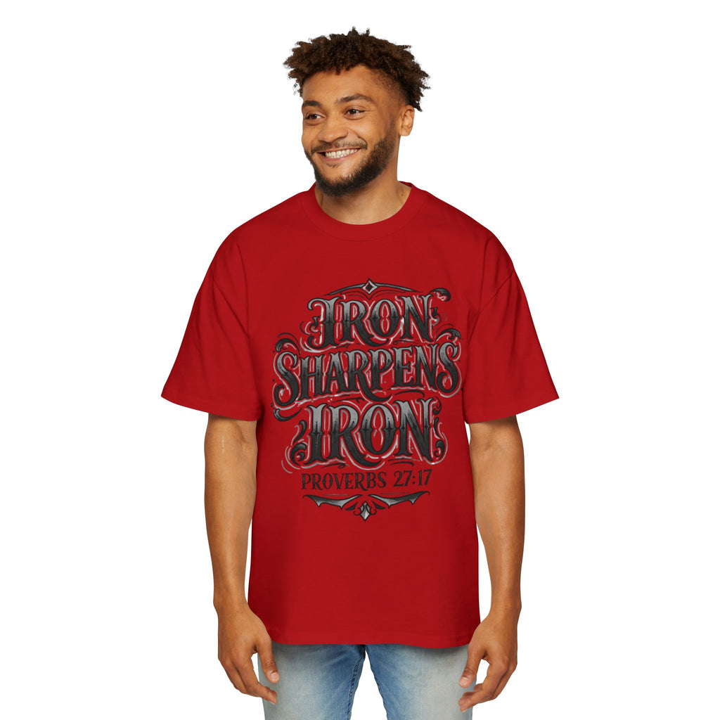 T-Shirt — "Iron Sharpens Iron" Proverbs 27:17 Christian Graphic Tee