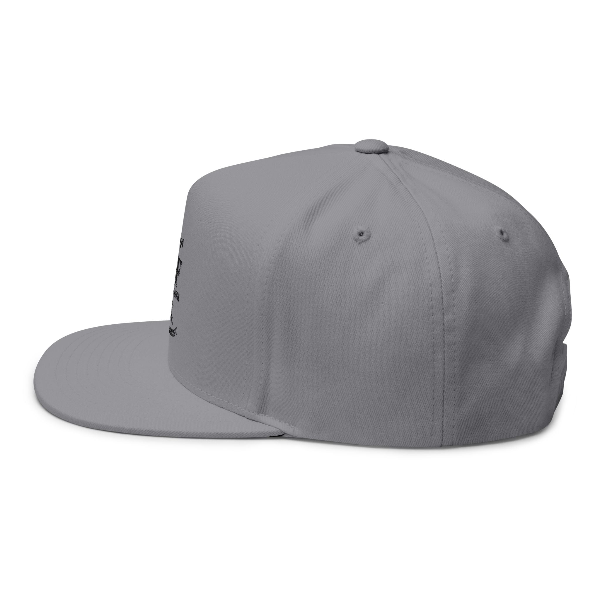 Embroidered 'Man of Faith' Flat Bill Cap — Rooted in Christ Snapback