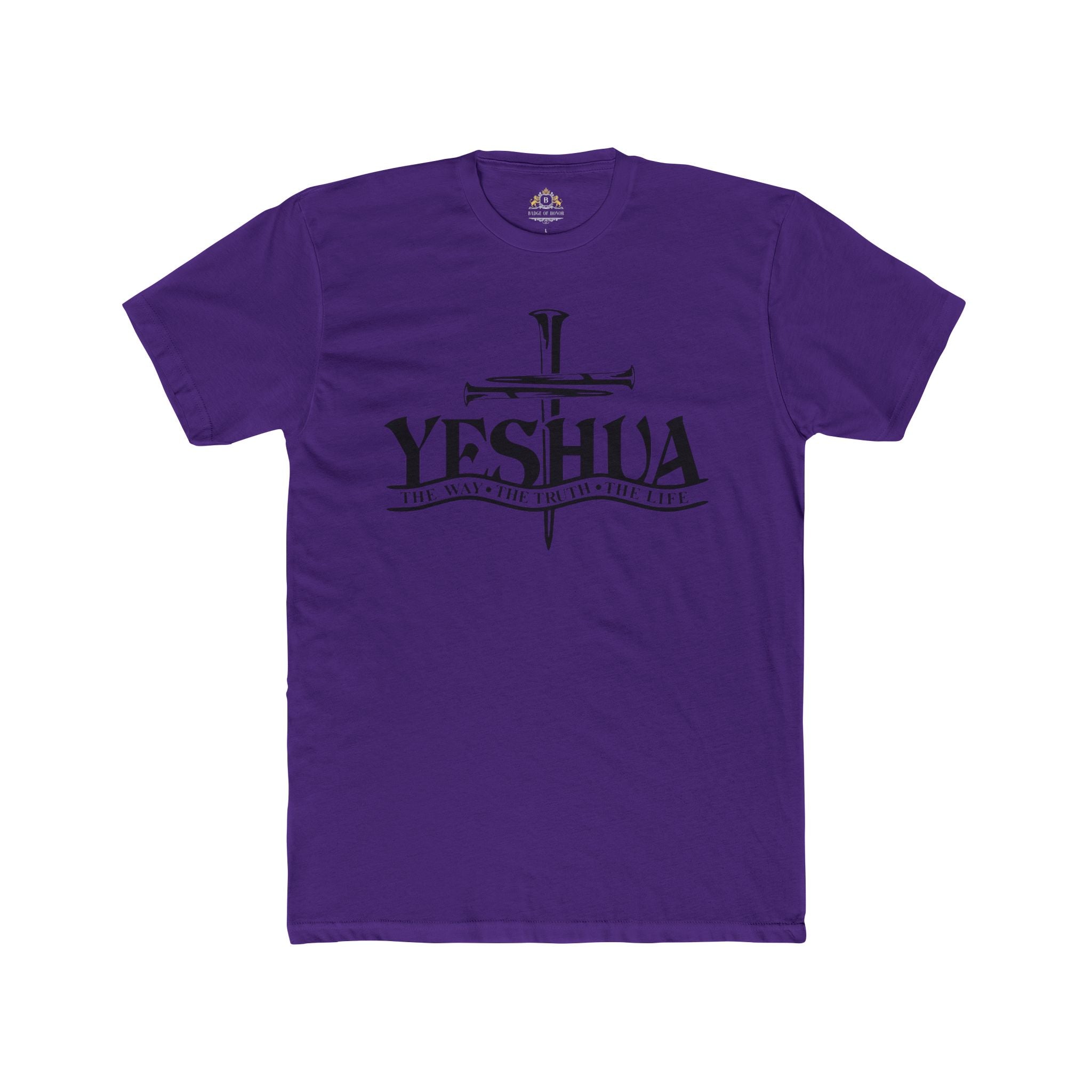 Yeshua Cross T‑Shirt — Faith Christian Tee ("Yeshua: The Way, The Truth, The Life")