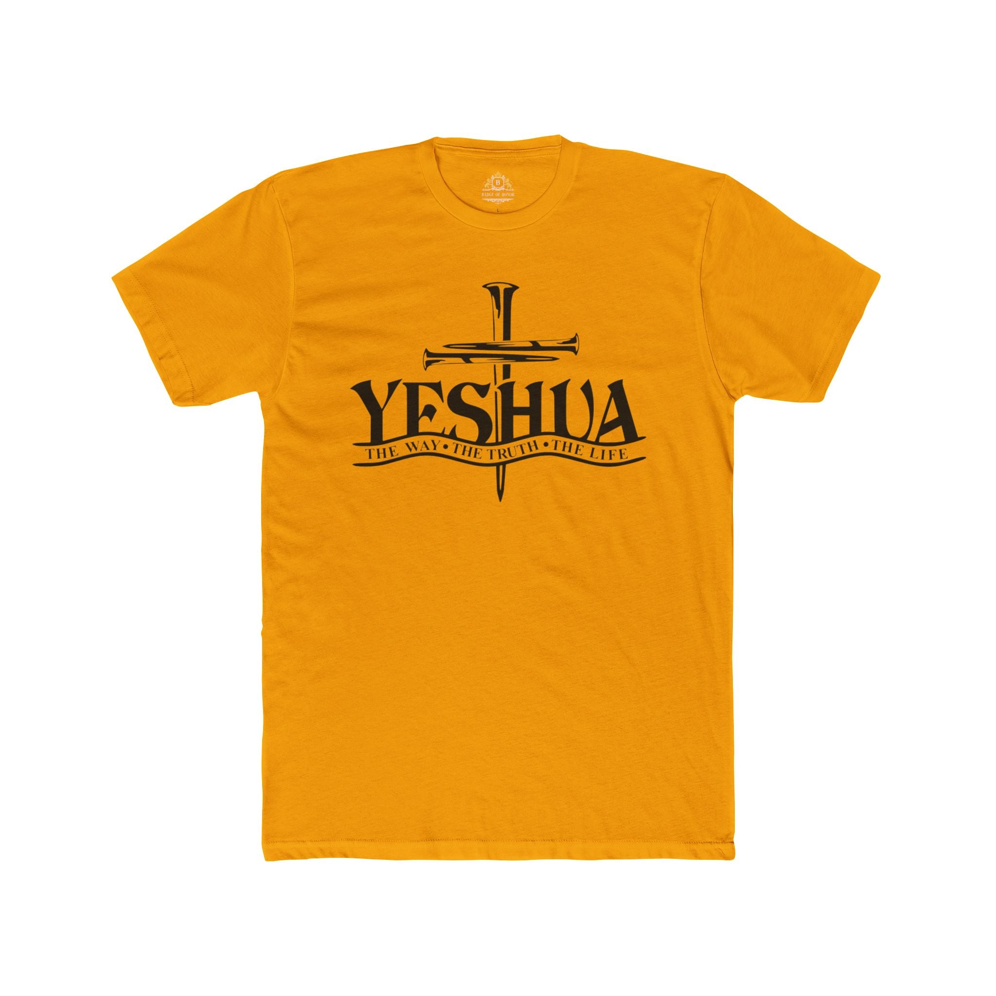 Yeshua Cross T‑Shirt — Faith Christian Tee ("Yeshua: The Way, The Truth, The Life")