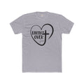 Faith Over Fear Heart T-Shirt — Christian Cross Inspirational Tee