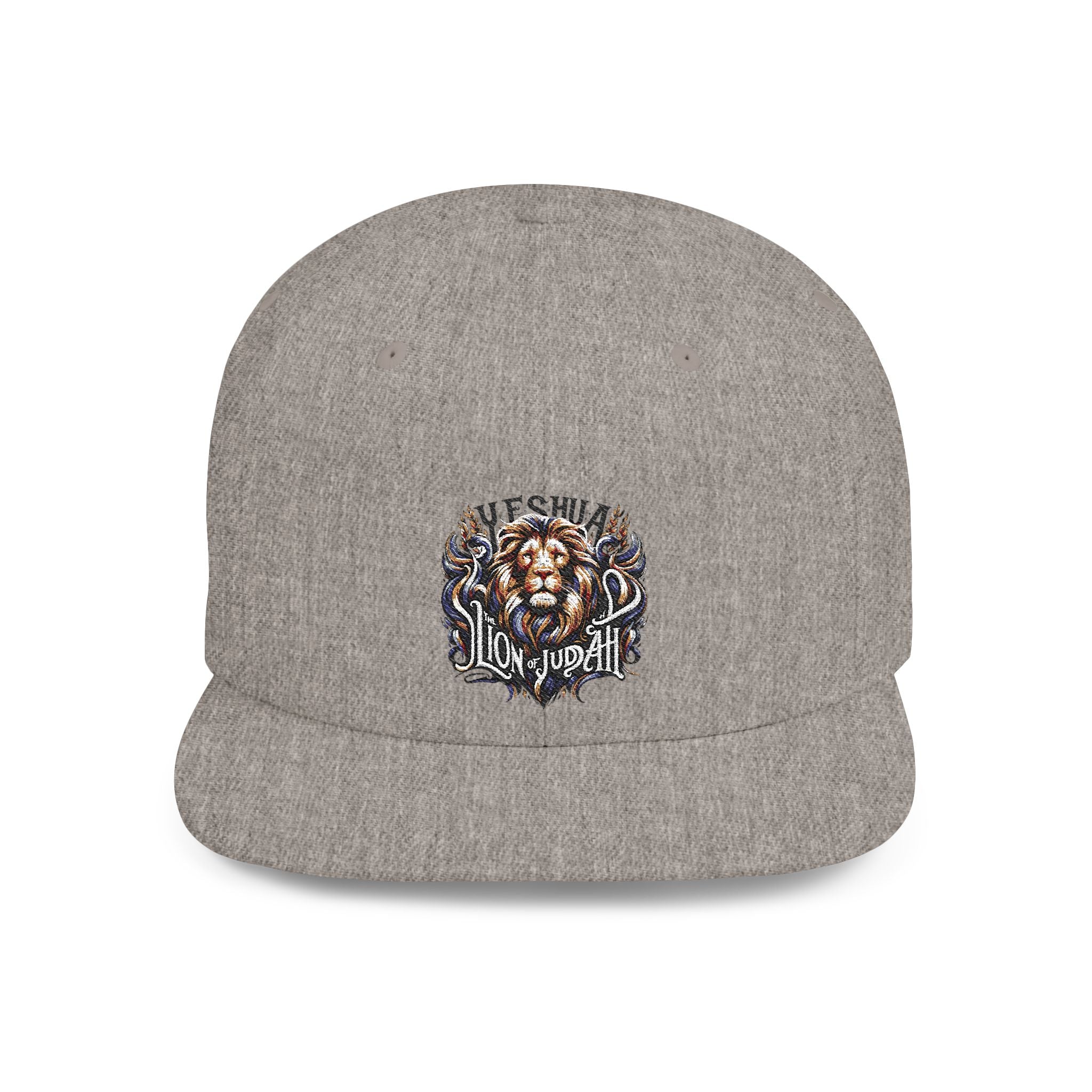 Yeshua Lion Graphic Snapback Hat — 'Loyalty' Flat Bill Cap