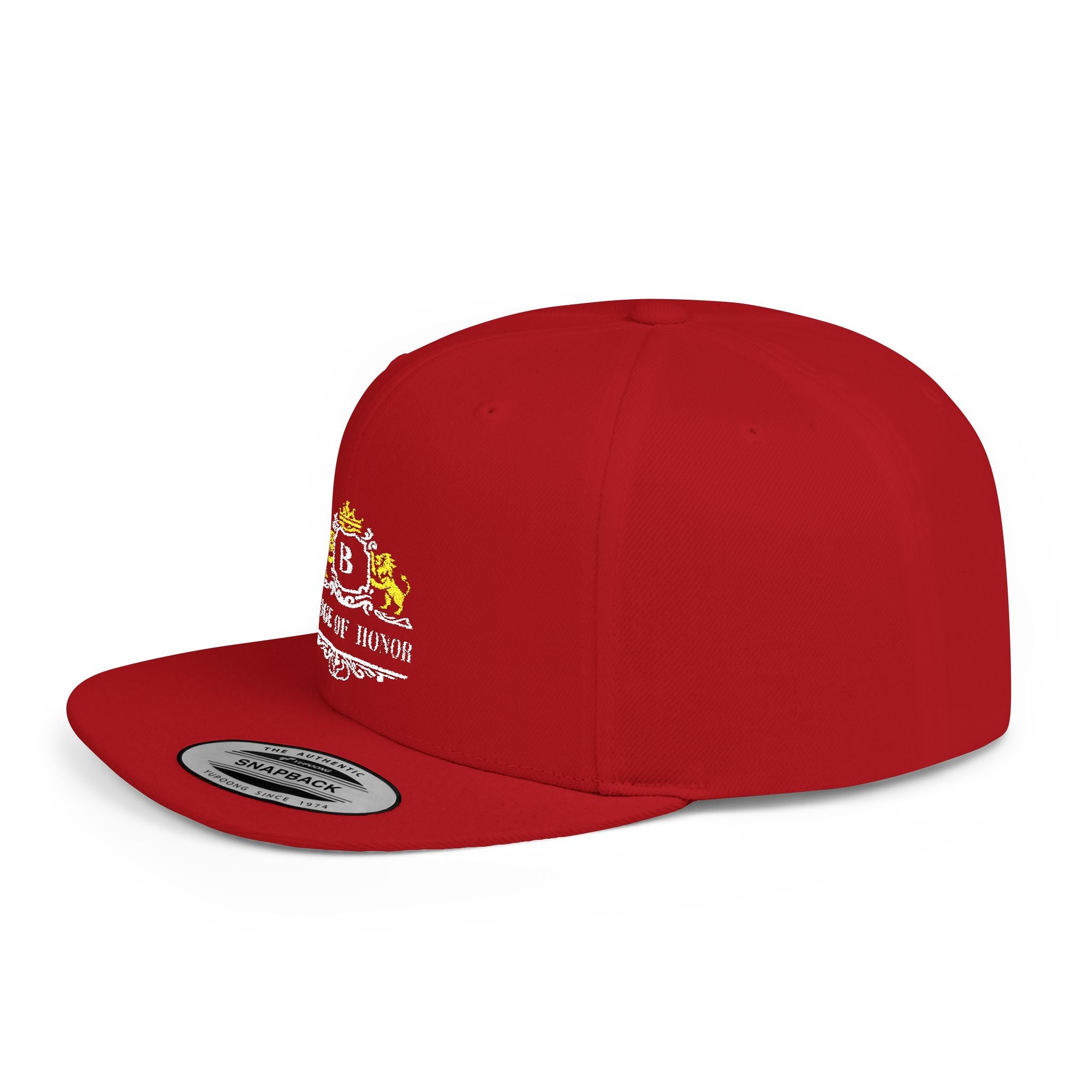 Badge Of Honor Crest Snapback Hat — 'B' Royal Emblem Flat-Bill Cap