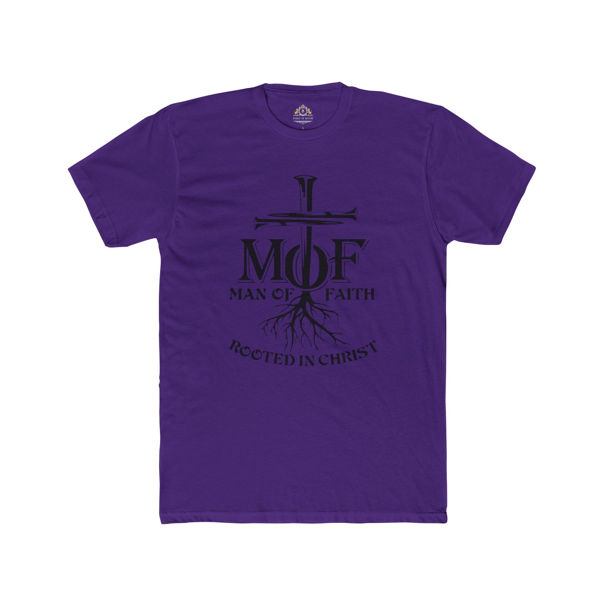 Man of Faith Tee — 'Rooted in Christ' Christian T‑Shirt