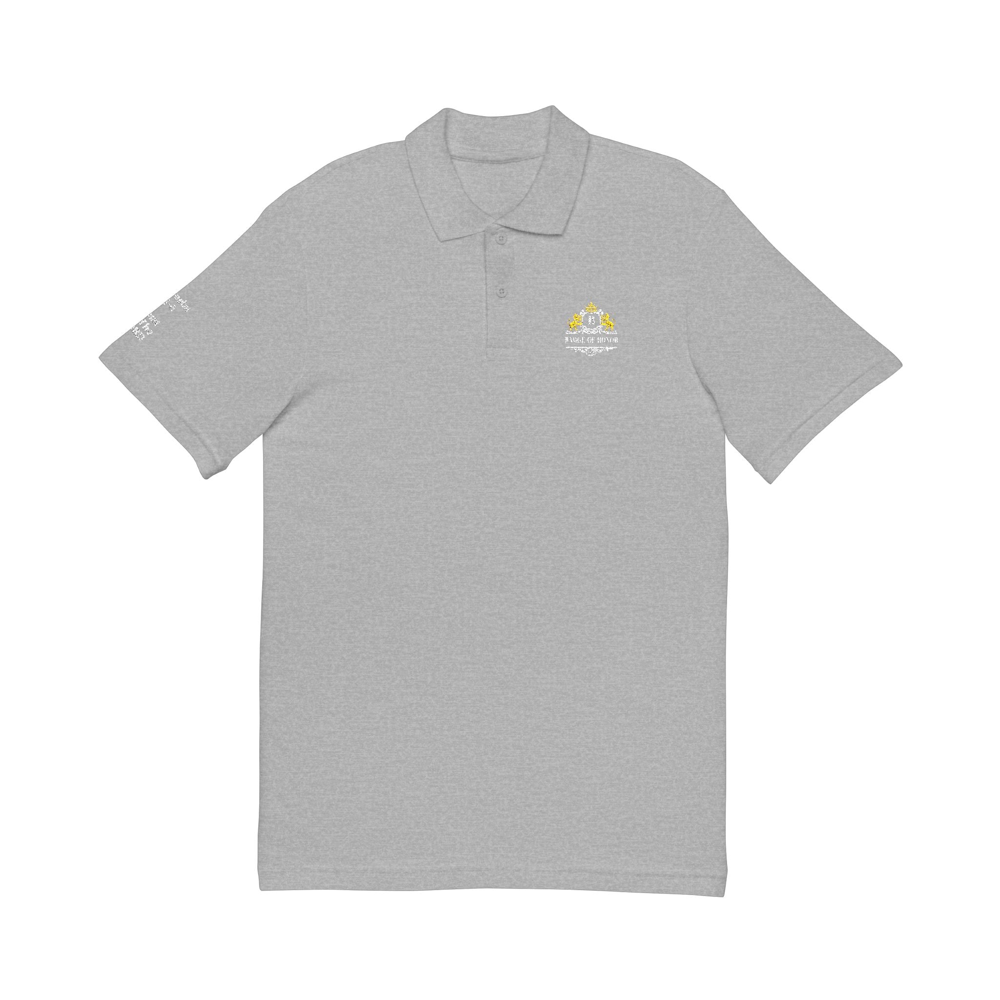 Badge Of Honor Crest Polo Shirt - 'Proverbs 3:5-6 Trust In The Lord'