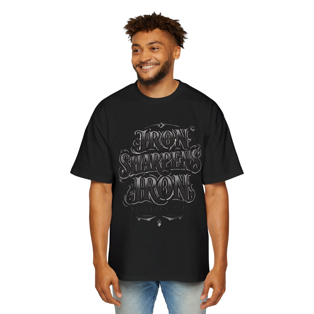 T-Shirt — "Iron Sharpens Iron" Proverbs 27:17 Christian Graphic Tee
