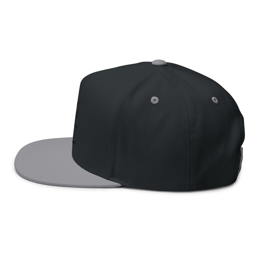 Embroidered 'Man of Faith' Flat Bill Cap — Rooted in Christ Snapback