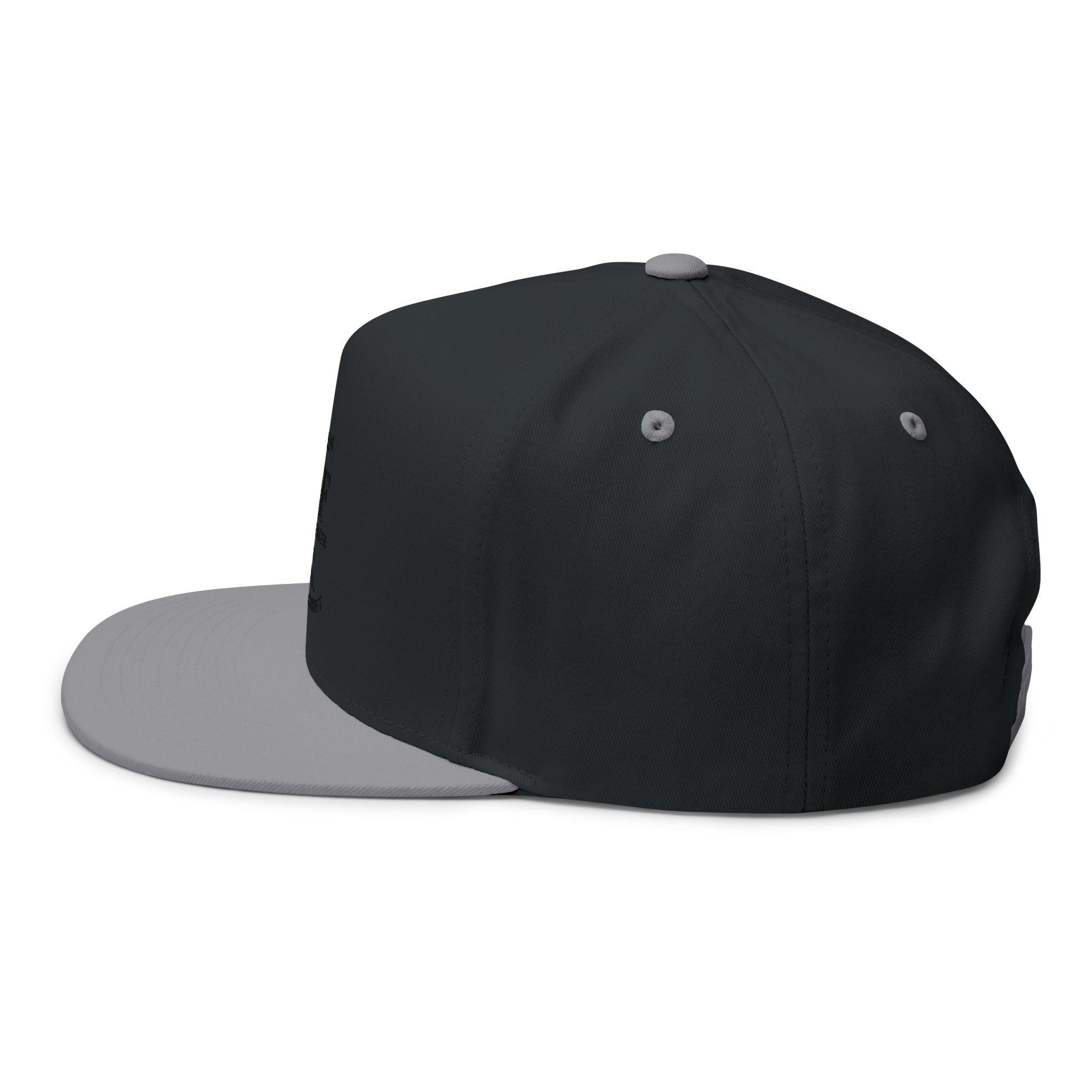 Embroidered 'Man of Faith' Flat Bill Cap — Rooted in Christ Snapback